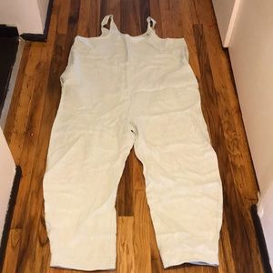 Stalf mermaid blue linen jumpsuit